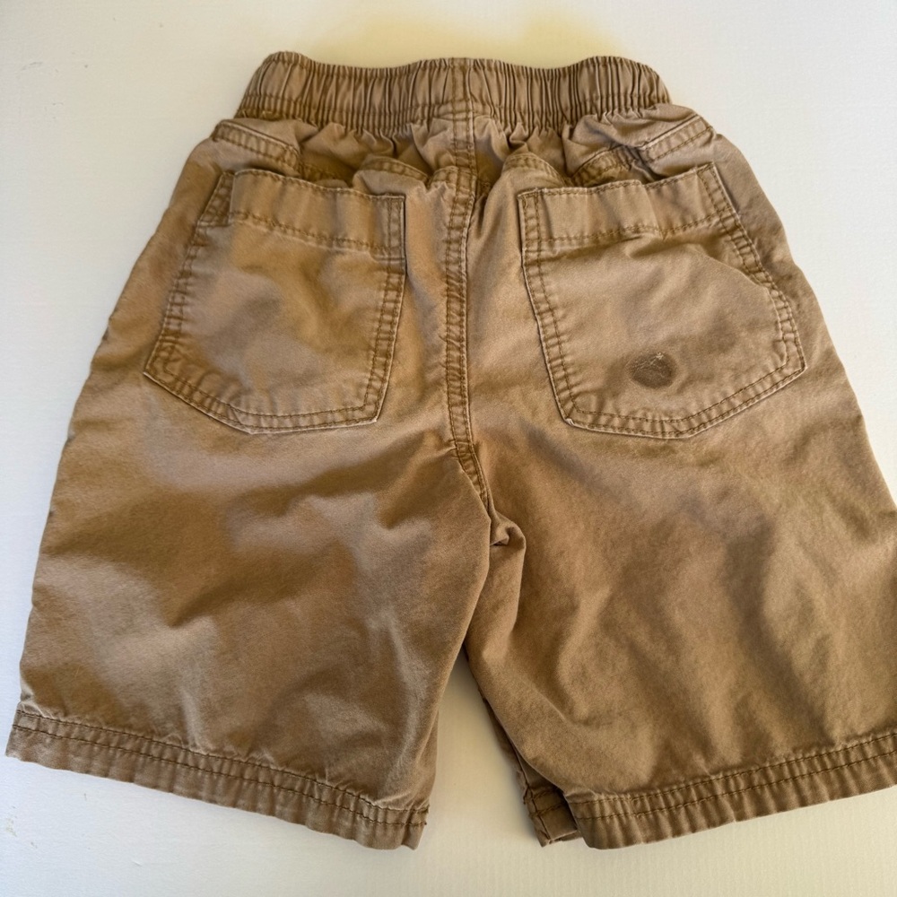 Circo Boy's Khaki Cargo Shorts Draw Strings Size Small 6/7 - Picture 2 of 8